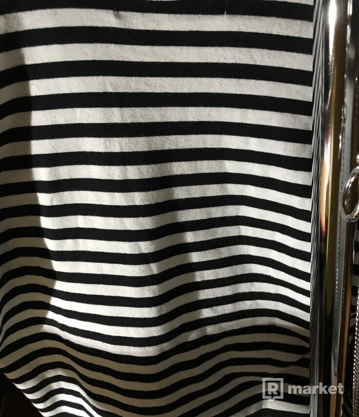 Comme Des Garcons Play striped long sleeved tee