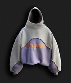 HUNI design hoodie “PURPLE / CREAM”