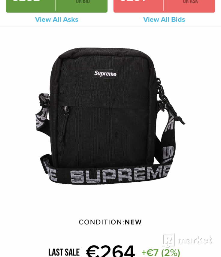 Supreme shoulder bag black