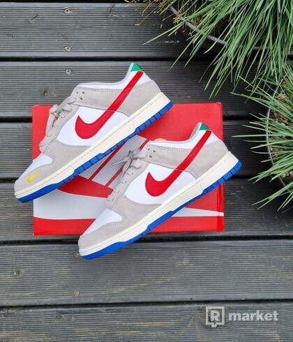Nike Dunk Low Light Iron Ore Red Blue US 9,5