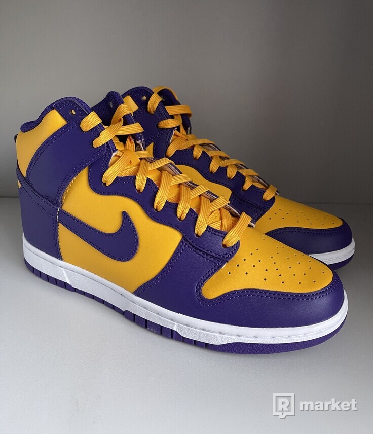 Nike Dunk High Lakers 42
