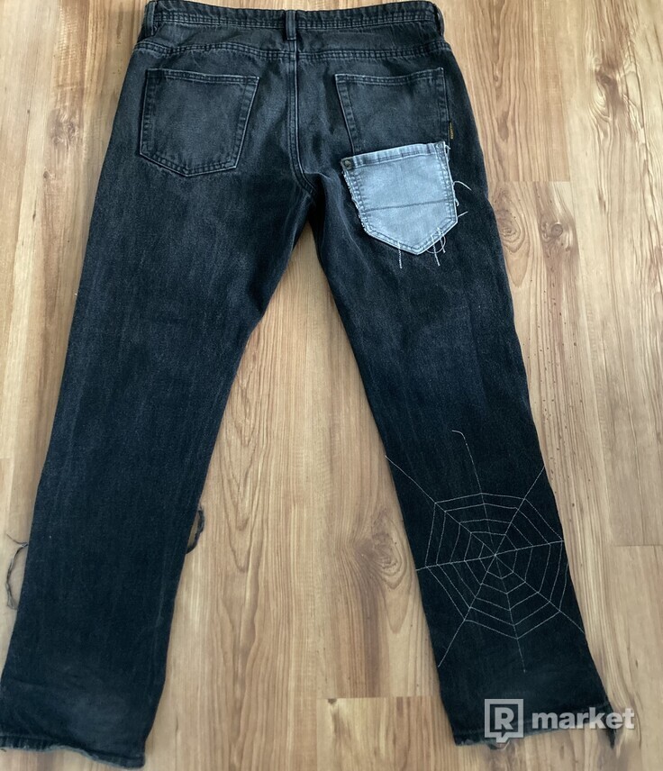 Spider web jeans