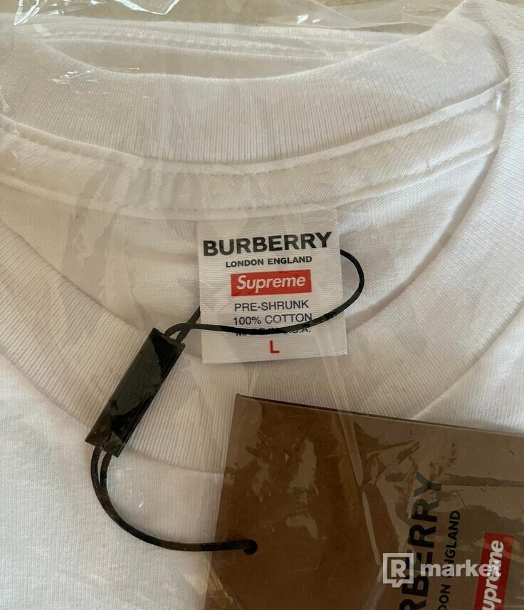 Supreme Burberry Box Logo Tee