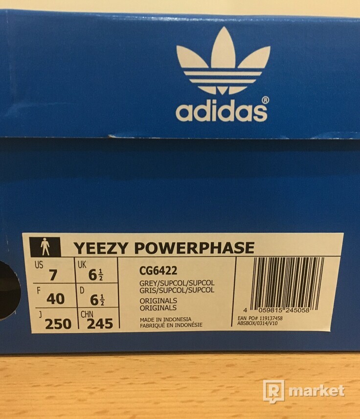 Adidas Yeezy Powerphase Grey EU40/UK6,5