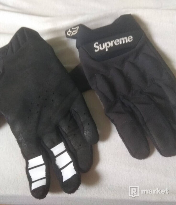 Fox x Supreme gloves, rukavice na kolo
