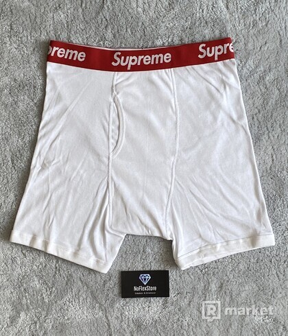 Supreme Hanes White Boxers
