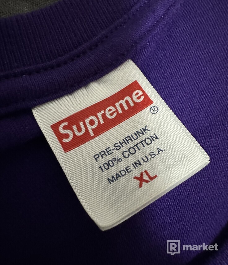 Supreme pound tee purple XL