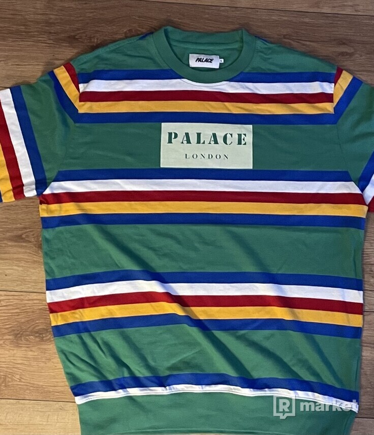Palace Rainbow Stripe Longsleeve Green