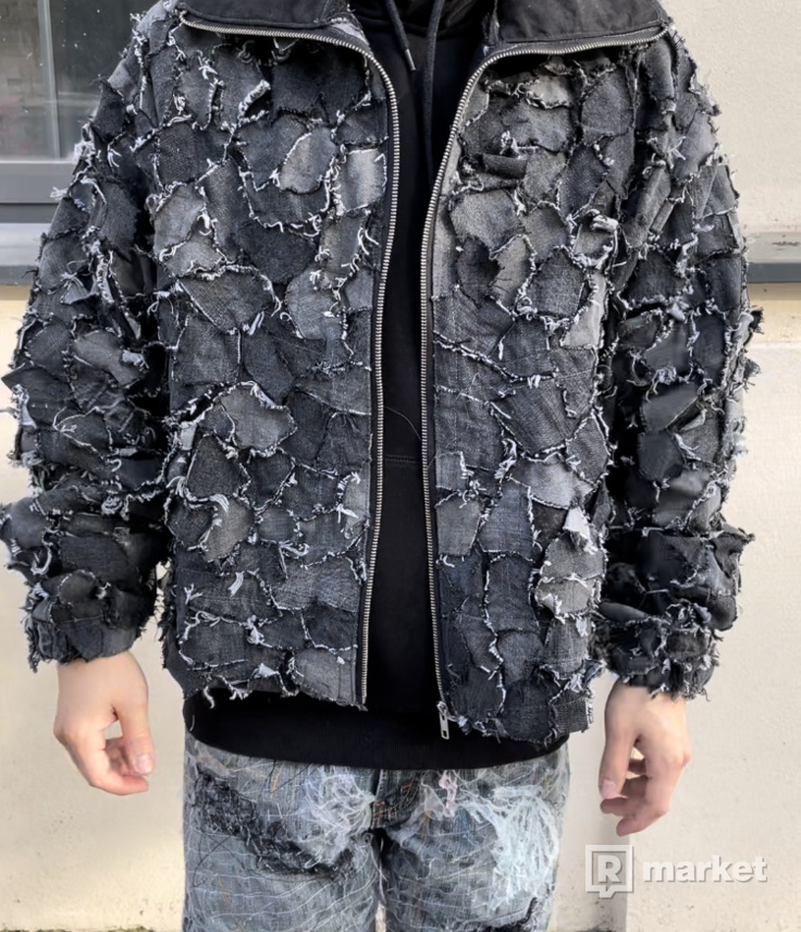 Brunclo scrap denim custom jacket