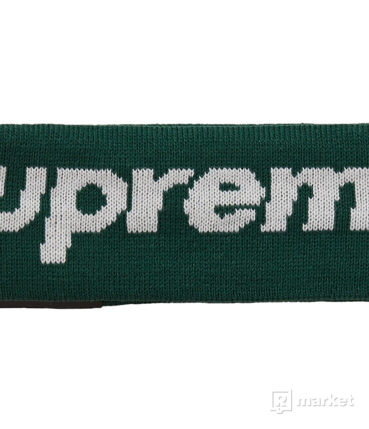 Supreme New Era Big Logo Headband (FW18) dark green | REFRESHER Market