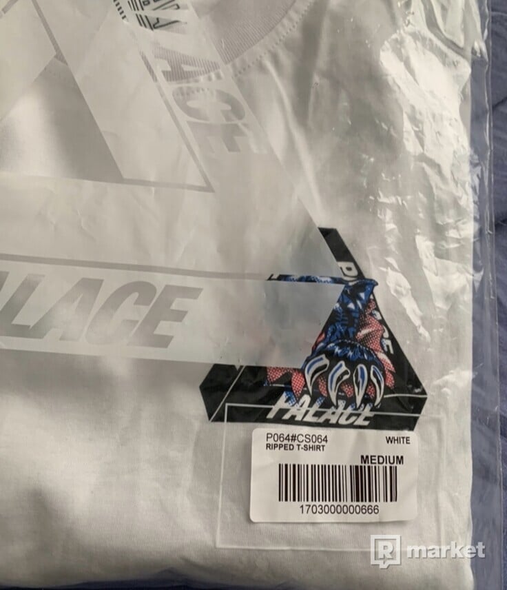 Palace Ripped Tee White
