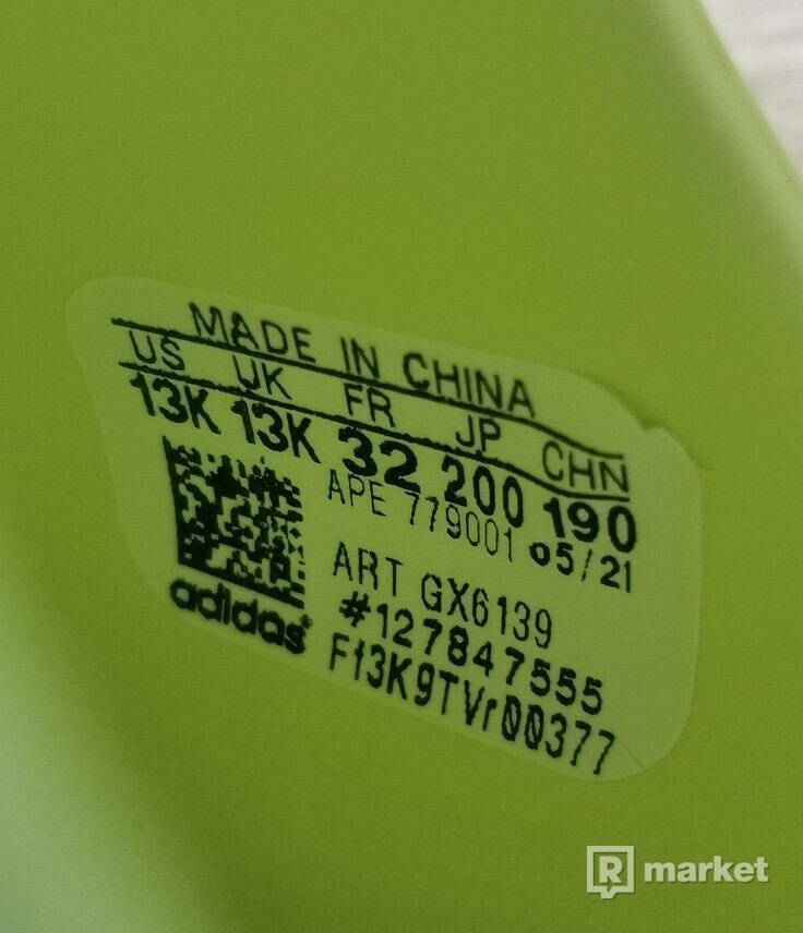 adidas Yeezy Slide Glow Green (Kids) EU: 32 / US: 13K