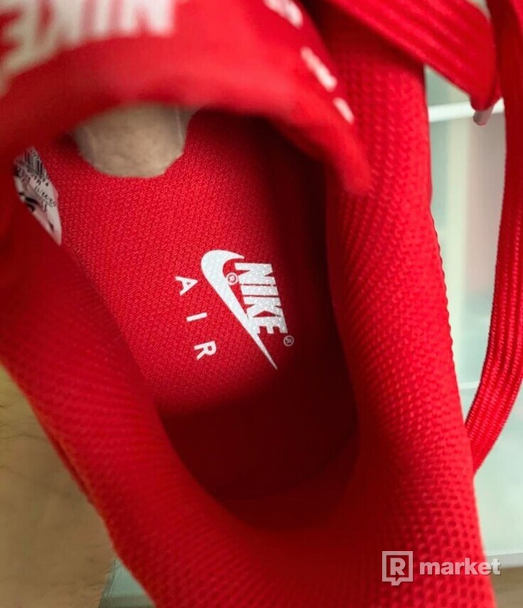 nike air force 1 low all over logo red