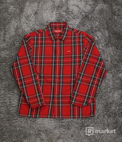 Supreme Tartan Flannel Shirt Red