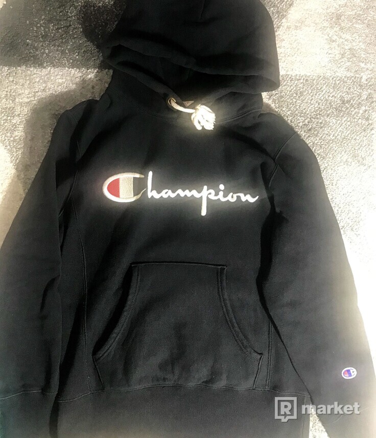 CHAMPION Hodie with large logo in black