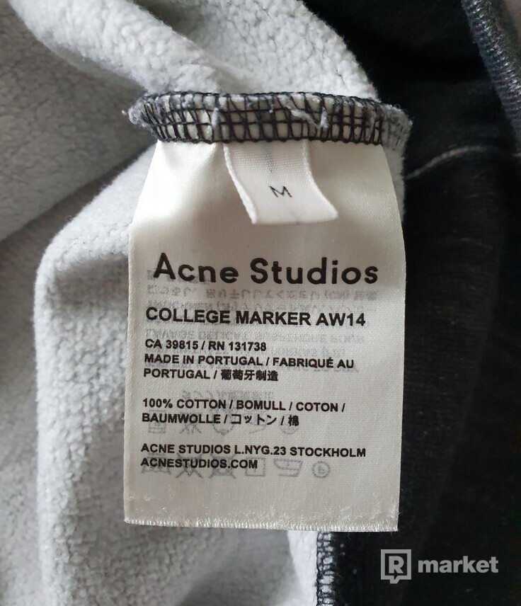 Acne Studios College Marker Camo Sweatshirt