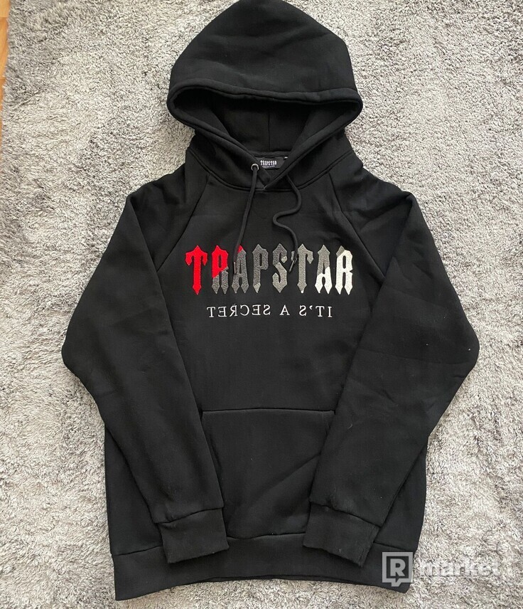 Trapstar Chenille Decoded Tracksuit - Black/Red