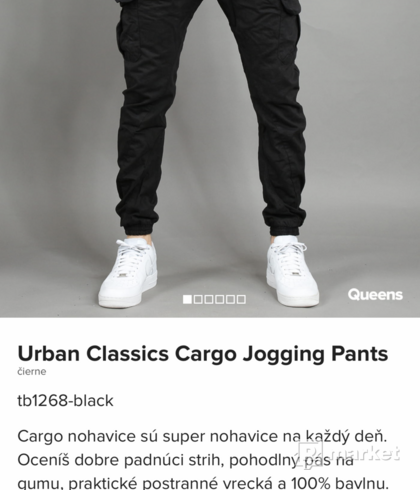 Cargo pants black XL