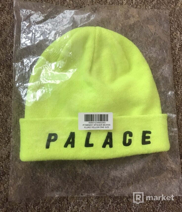 Palace Beanie Fluro Yellow