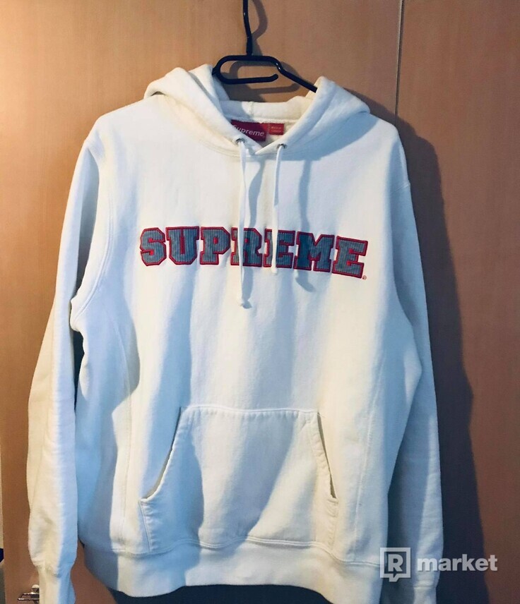Supreme Cord Collegiate Logo hoodie