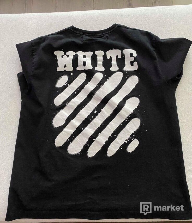 OFF WHITE PAINTED TEE