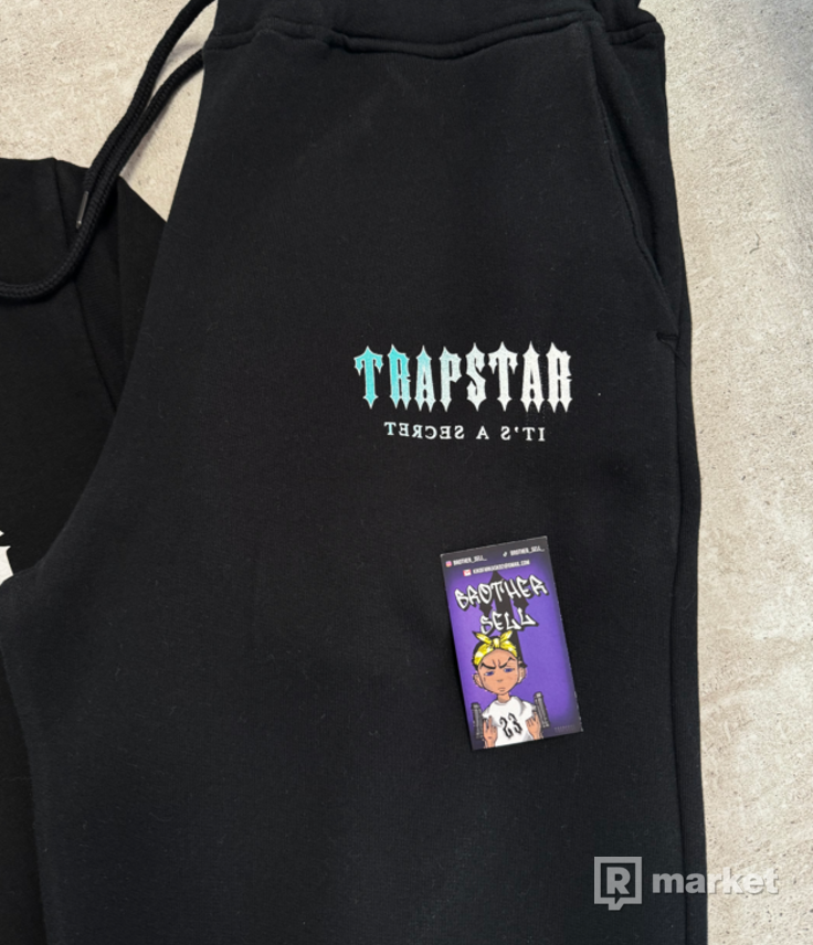 Trapstar Decoded Hooded Tracksuit - Black/Teal Gradient