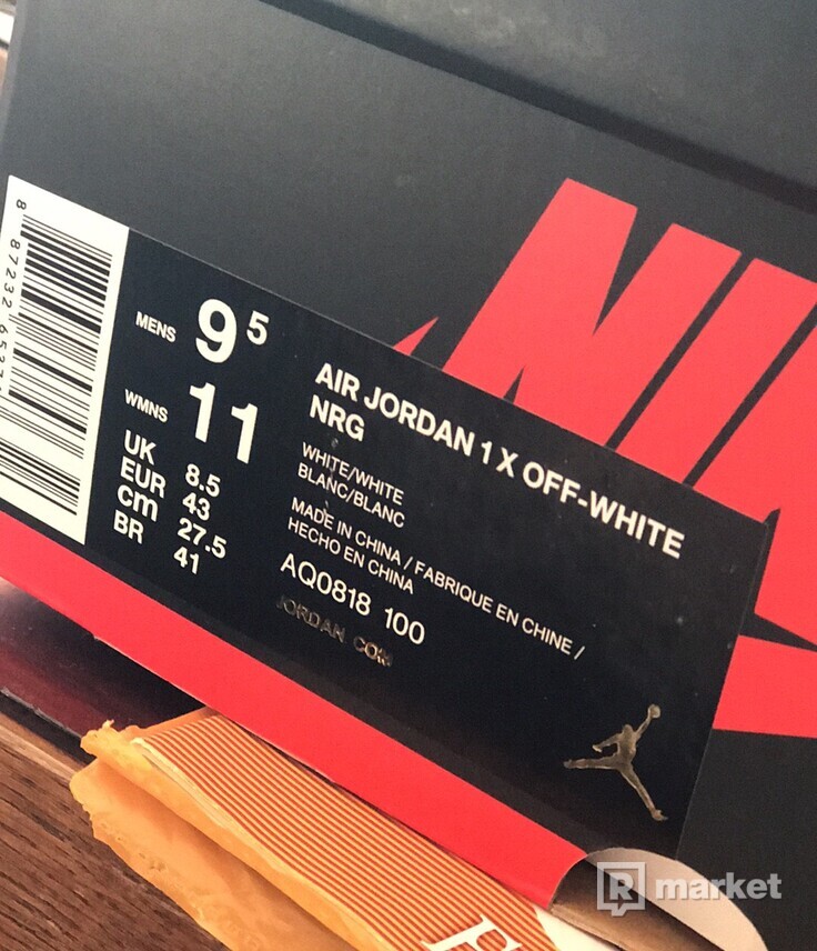Nike air Jordan 1 off-white 