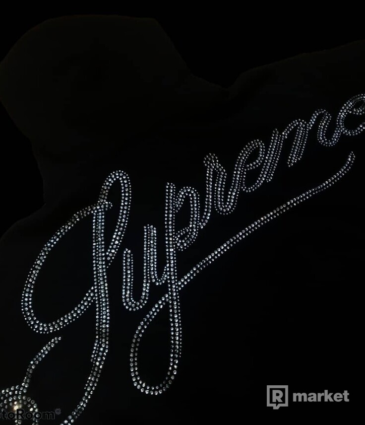 Supreme rhinestone hoodie