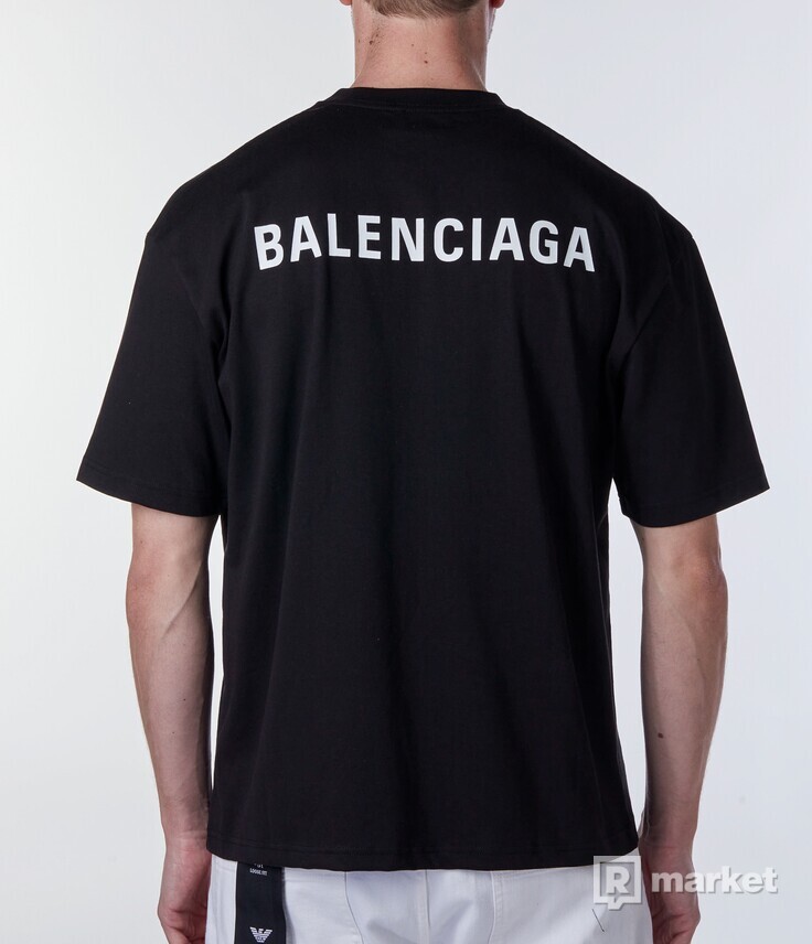 Balenciaga Oversized Logo Print T-Shirt