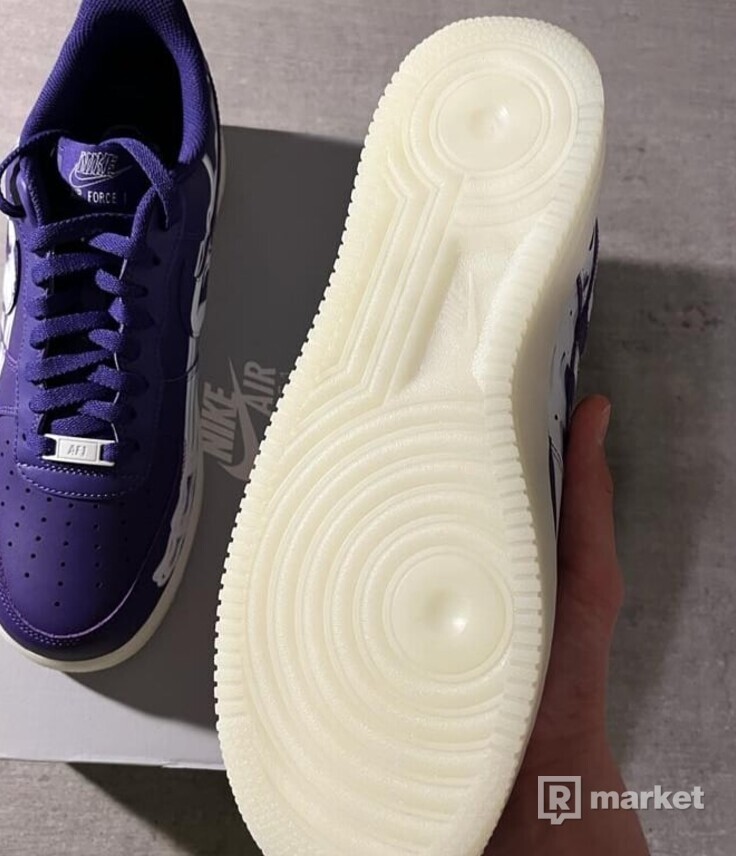 Nike air force 1 purple skeleton