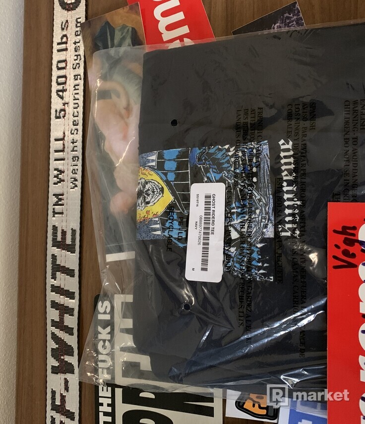 Supreme SS19 Ghost Rider Navy Tee