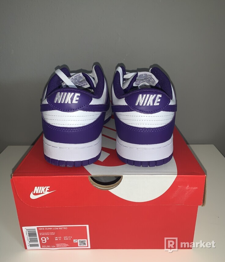 Nike dunk low “court purple”