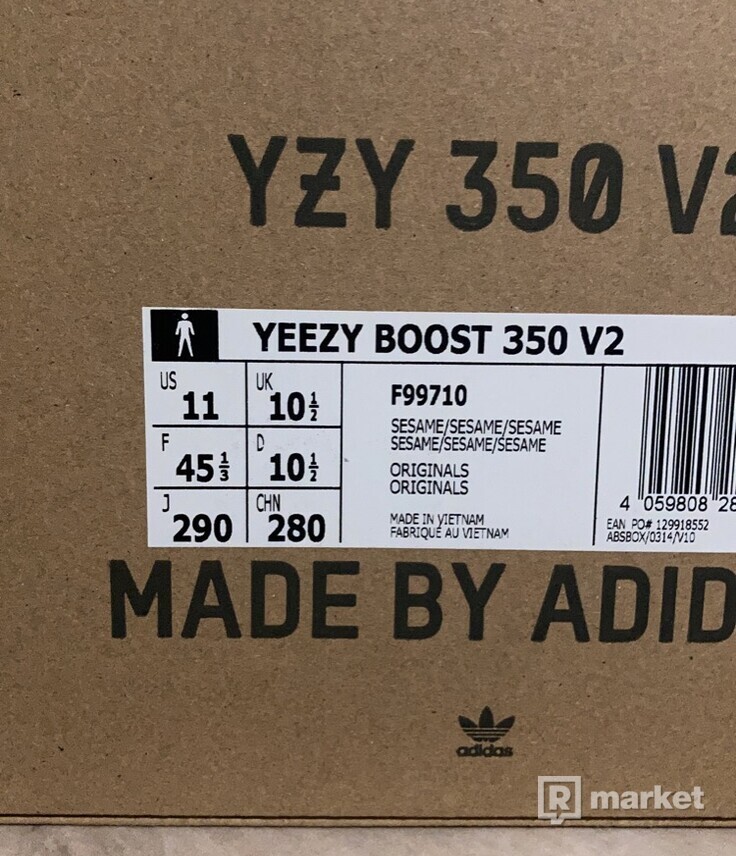 Adidas Yeezy Boost 350v2 Sesame