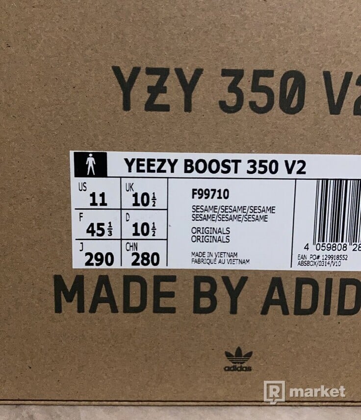 Adidas Yeezy Boost 350v2 Sesame