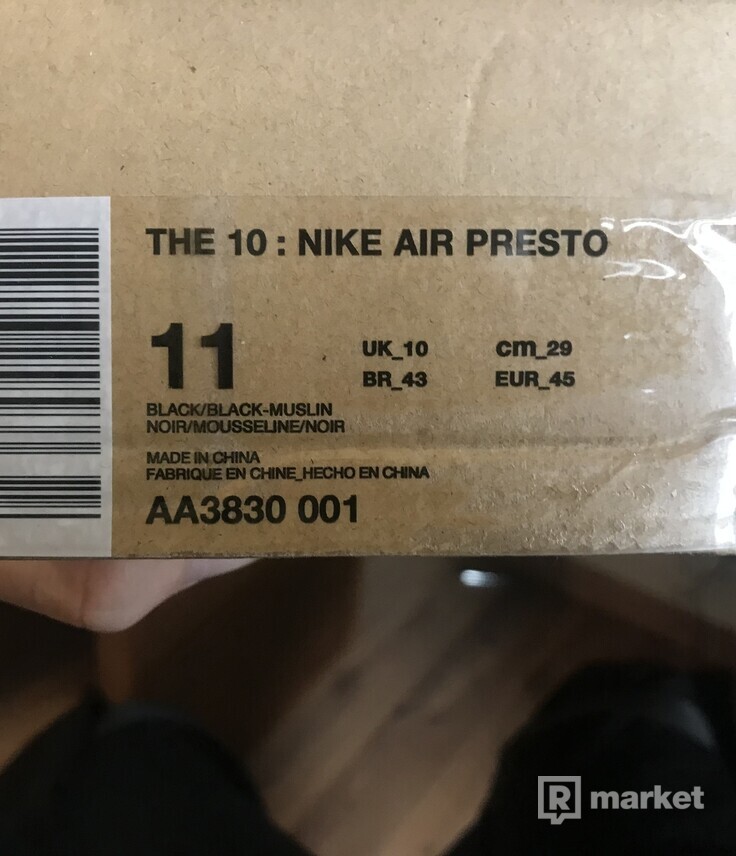 Off White x   Nike presto OG size:45
