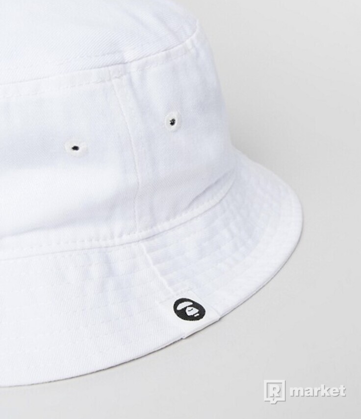 Aape white bucket hat