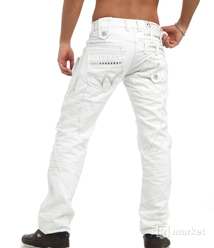 Pánske džínsy biele - DOPRAVA ZADARMO