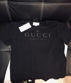 Gucci t shirt black logo