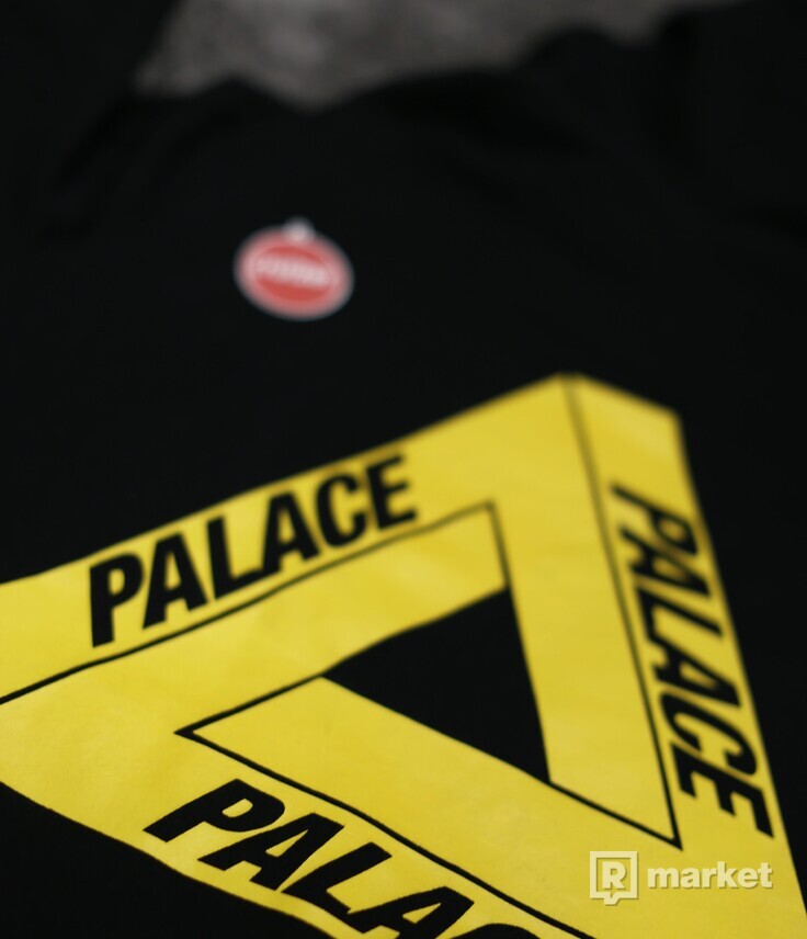 Palace OG Yellow Tri-Ferg Hoodie Black 2012