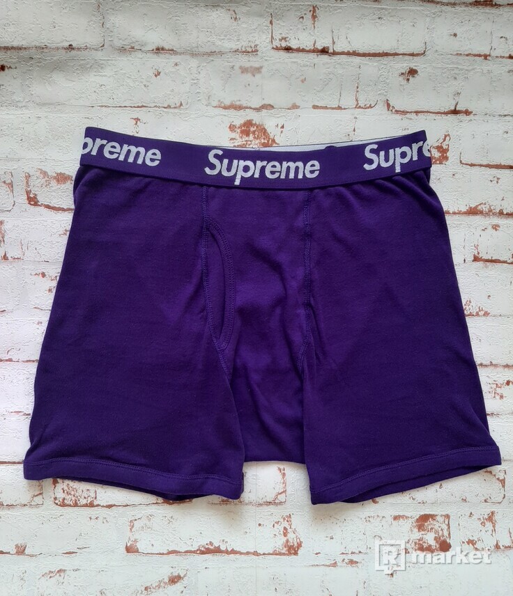 Supreme Hanes Boxers Purple