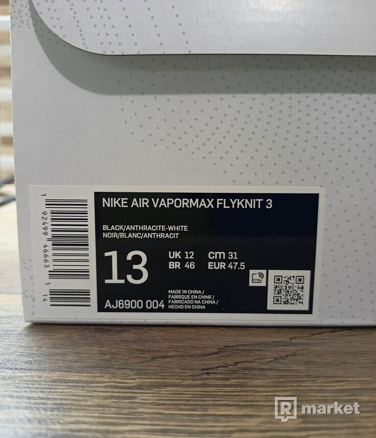 Nike Air VaporMax Flyknit 3.0 Triple Black