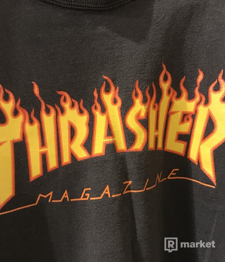 Thrasher flame logo tee