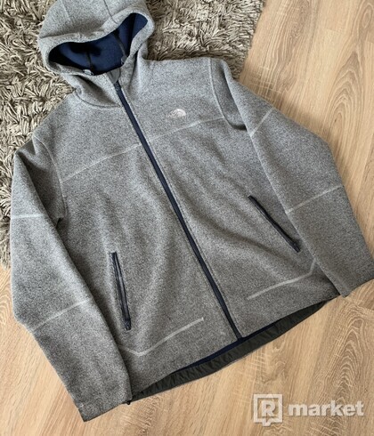 The North Face grey zipped hoodie