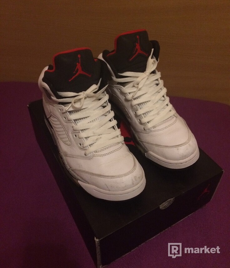 Air Jordan 5 White Cement