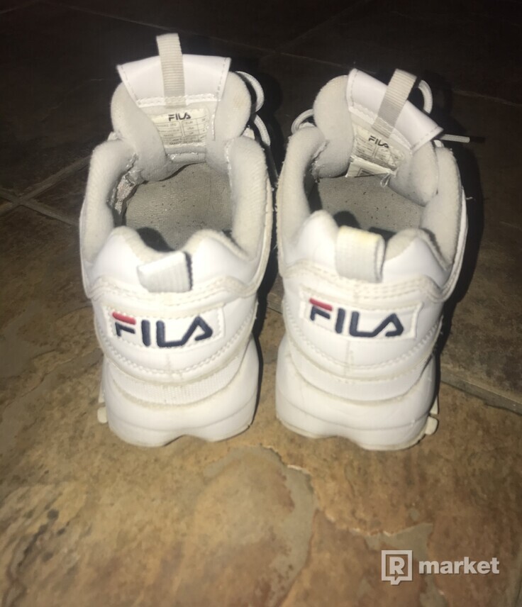 Fila white shoes