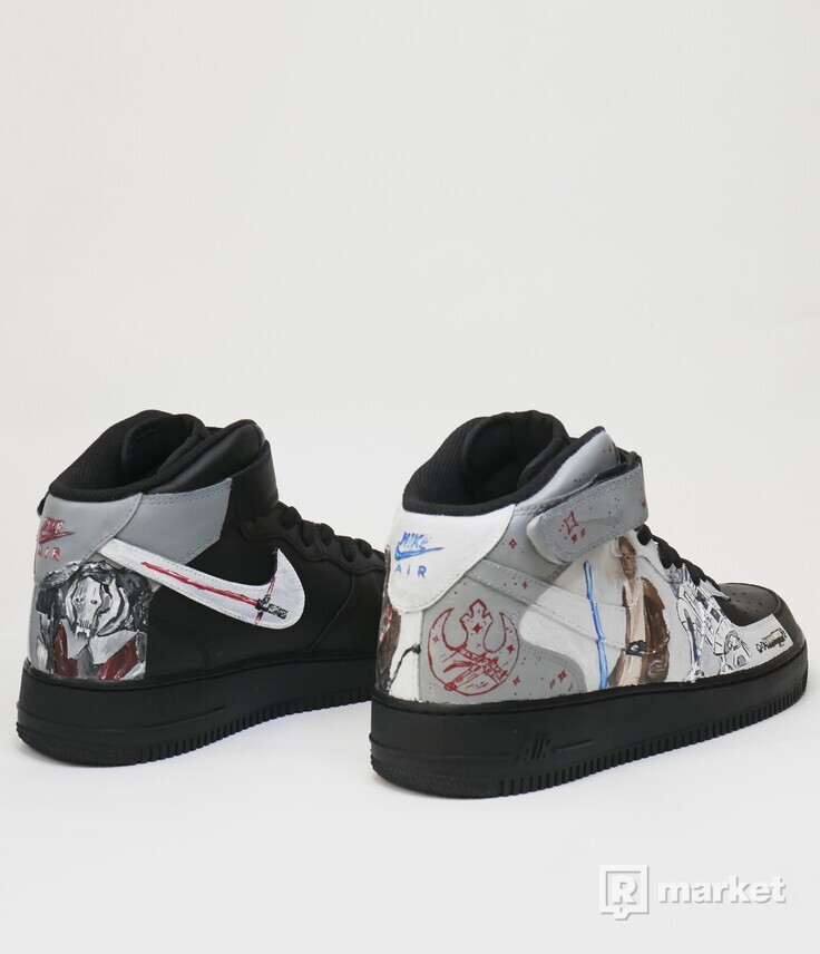 custom  Nike Air Force 1 MID "Star Wars".