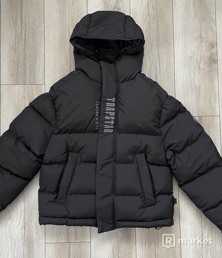 Trapstar decoded hooded puffer 2.0-black