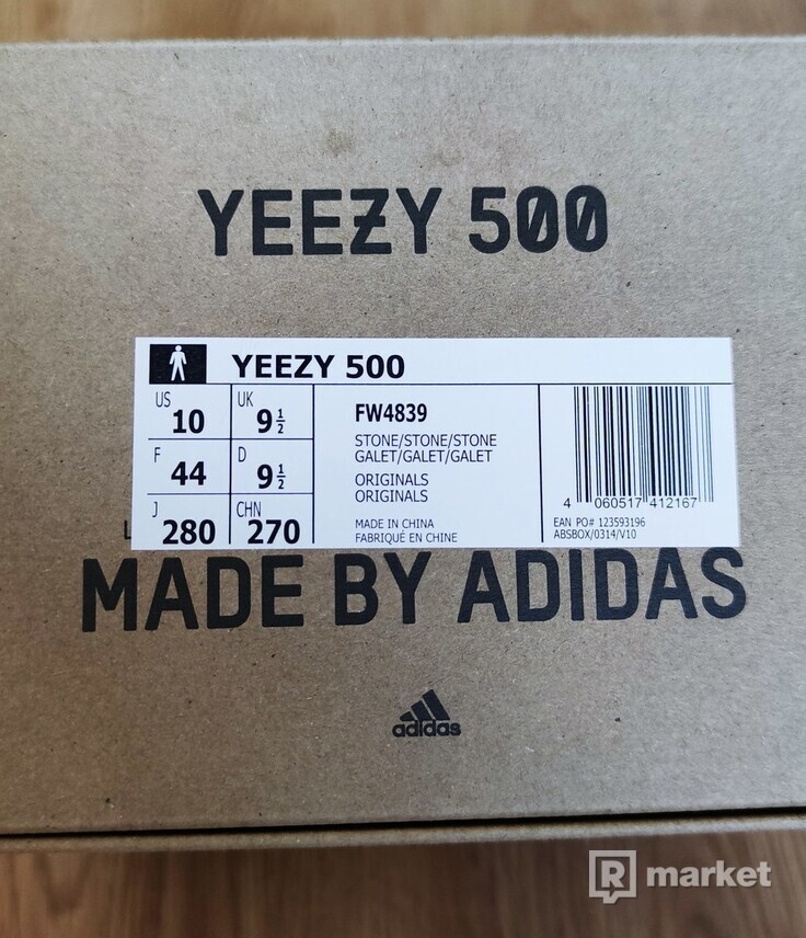 Adidas Yeezy 500 "Stone"