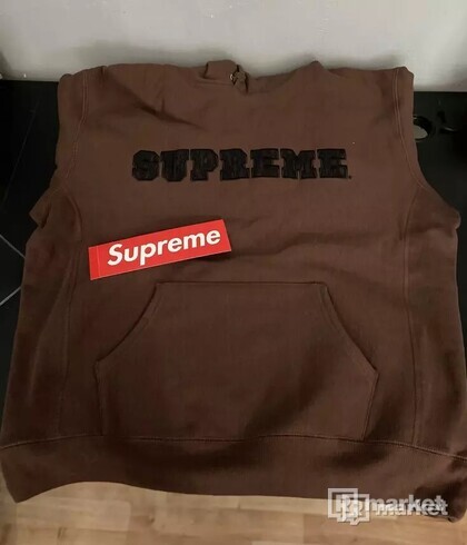 Supreme brown hoodie