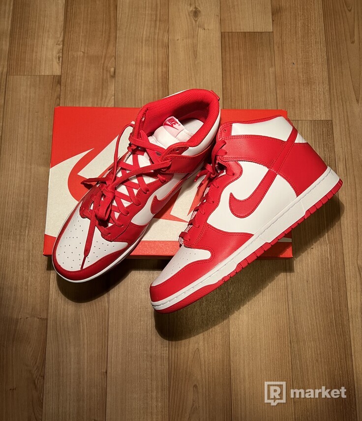 Nike Dunk High 47.5 University red
